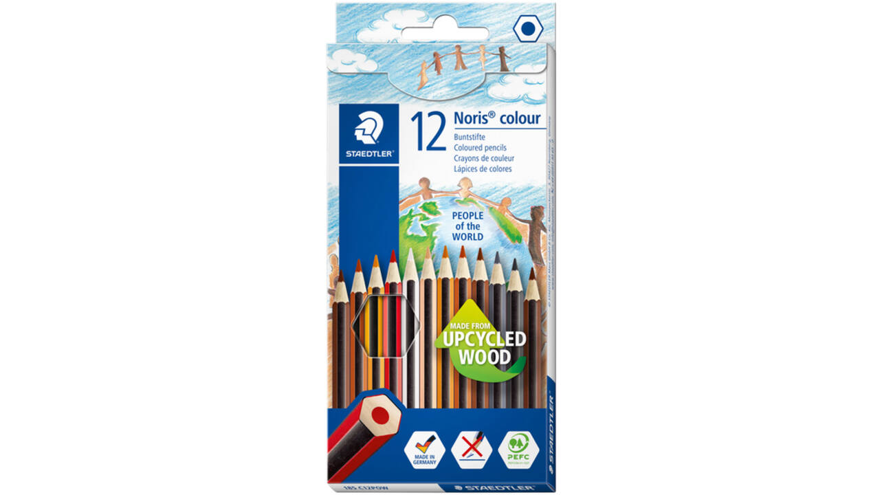 Kleurpotloden Staedtler Noris kleuren People of the World set à 12