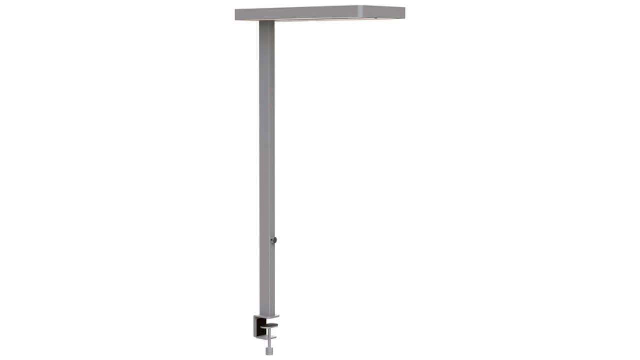Werkpleklamp tafelklem MAUL Juvis LED beweging- daglichtsensor dimbaar hg 120cm zilver