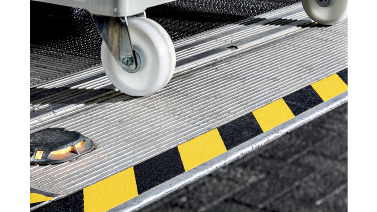 Antisliptape DURALINE GRIP+ 25mmx15m geel-zwart