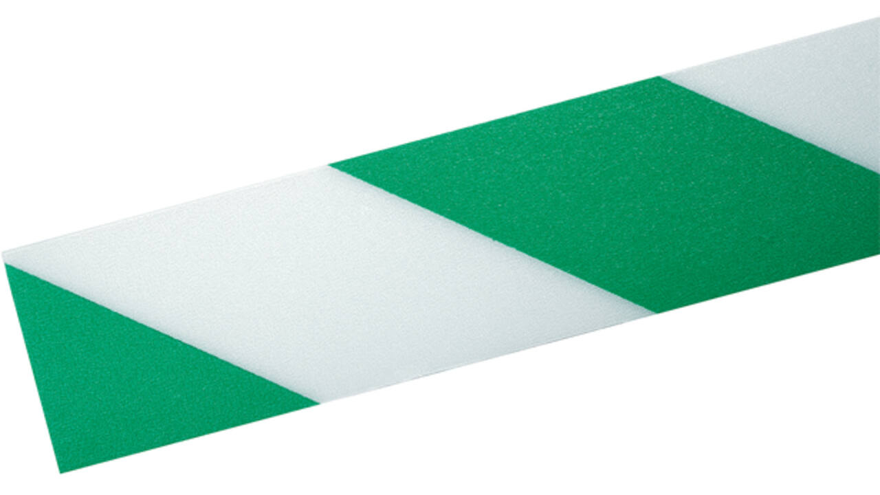 Vloermarkeringstape DURALINE 50mmx30m groen-wit