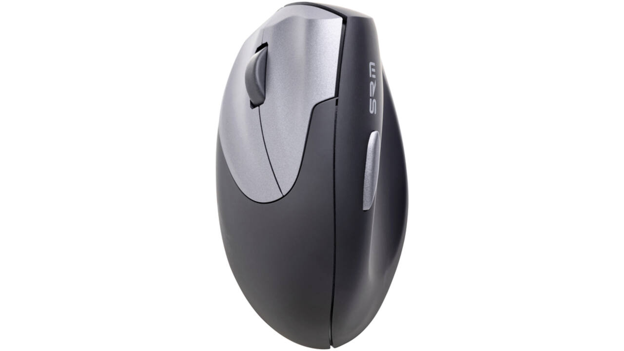 Muis Ergofy SRM VS4 links draadloos zilver zwart