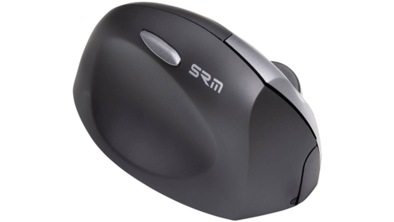Muis Ergofy SRM VS4 links draadloos zilver zwart