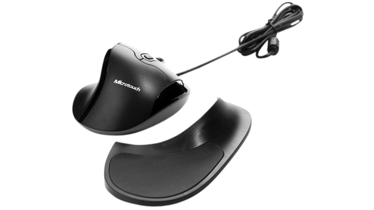 Muis Newtral3 medium rechts draad zwart