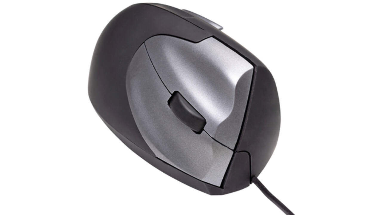 Muis Ergofy SRM VS4 rechts draad zilver zwart