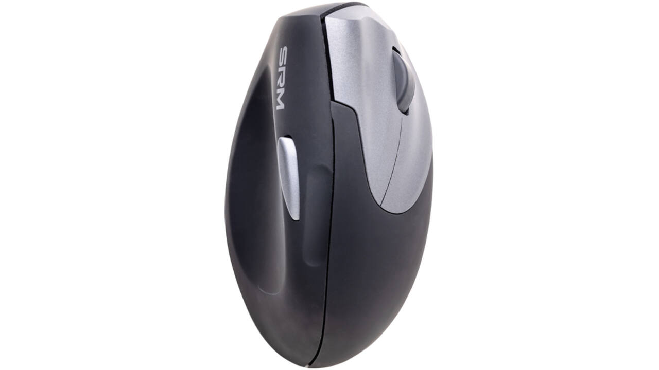 Muis Ergofy SRM VS4 rechts draadloos zilver zwart