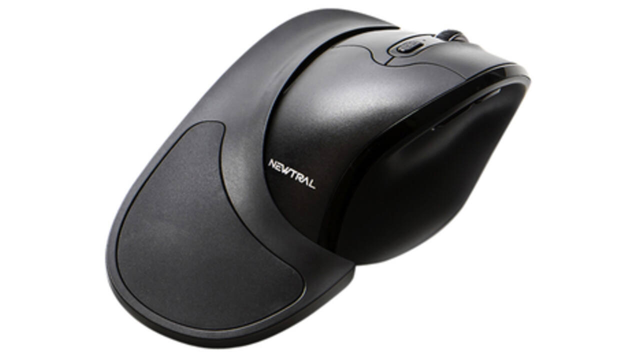 Muis Newtral3 medium links draadloos zwart