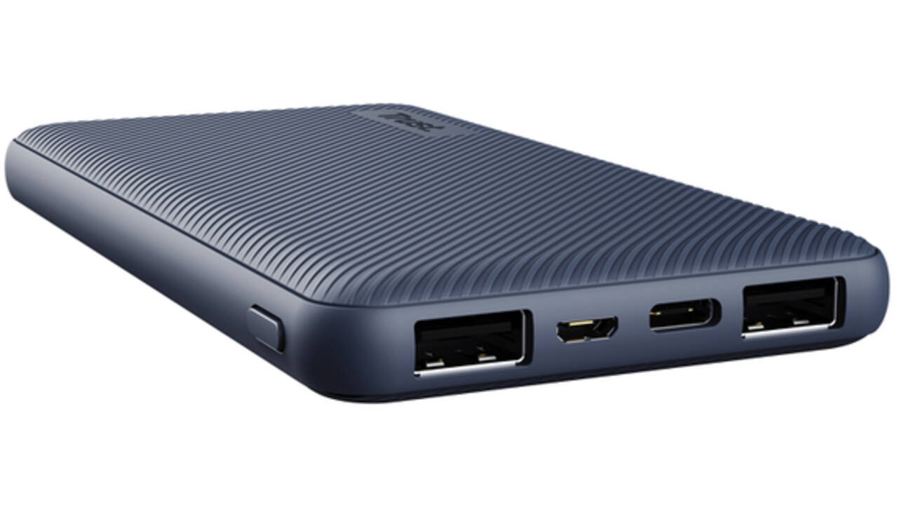 Powerbank Trust Primo 10.000 mAh eco blauw