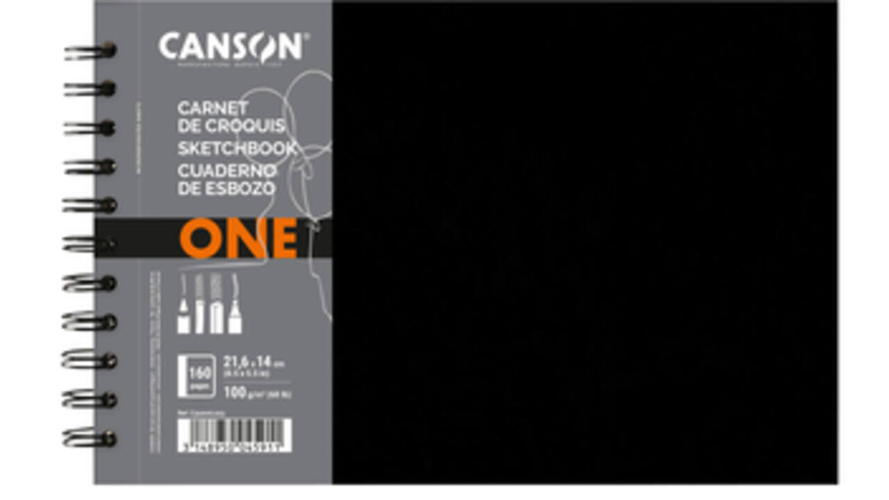 Tekenboek Canson Art Book One 21.6x14cm 100gr 80vel spiraal