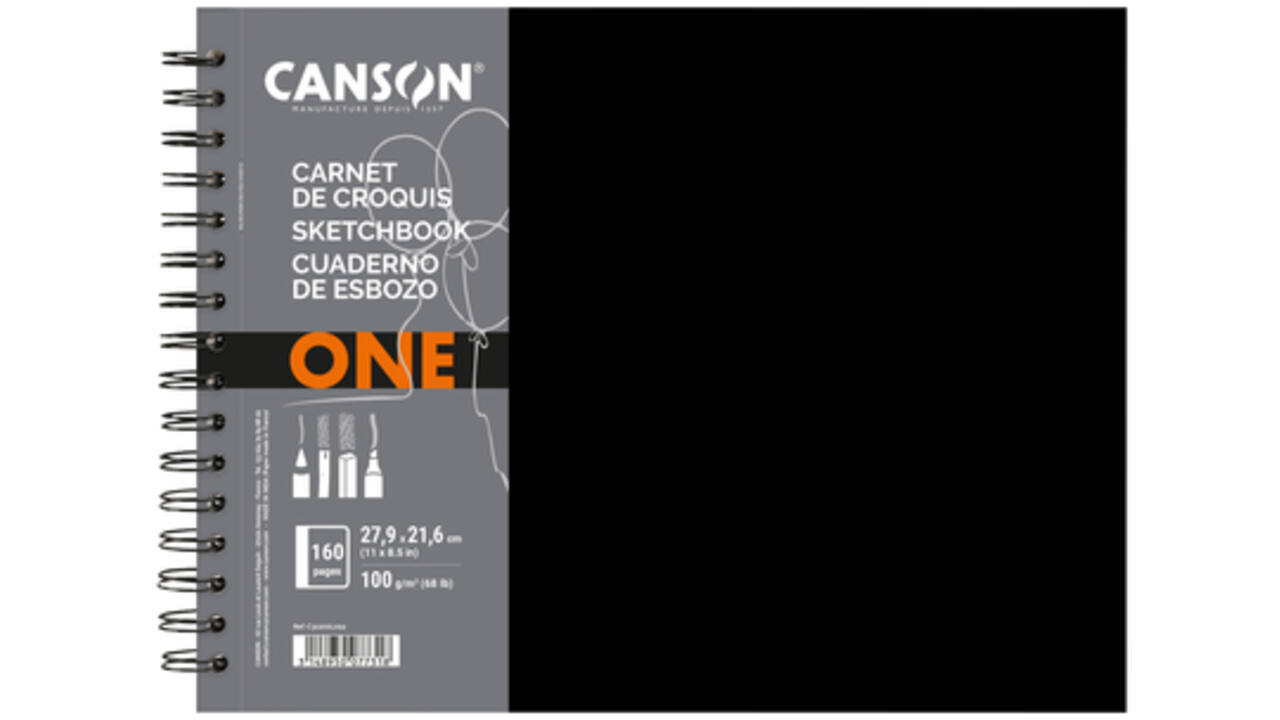 Tekenboek Canson Art Book One 27.9x21.6cm 100gr 80vel spiraal