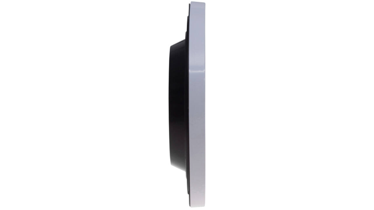 Wandklok MAUL Step RC Ø30x5cm kunststof wit/wit
