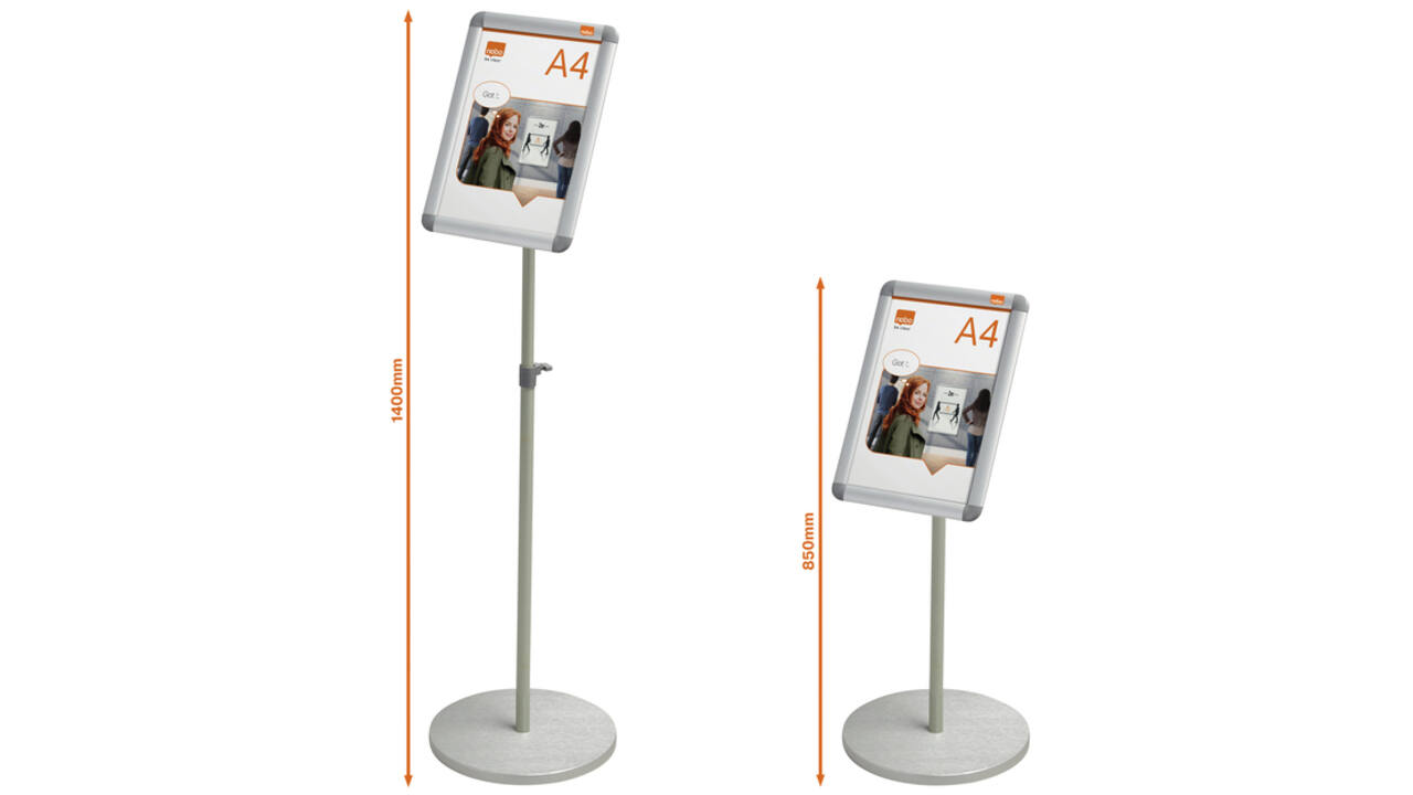 Infostandaard Nobo Premium Plus incl. A4 kliklijst