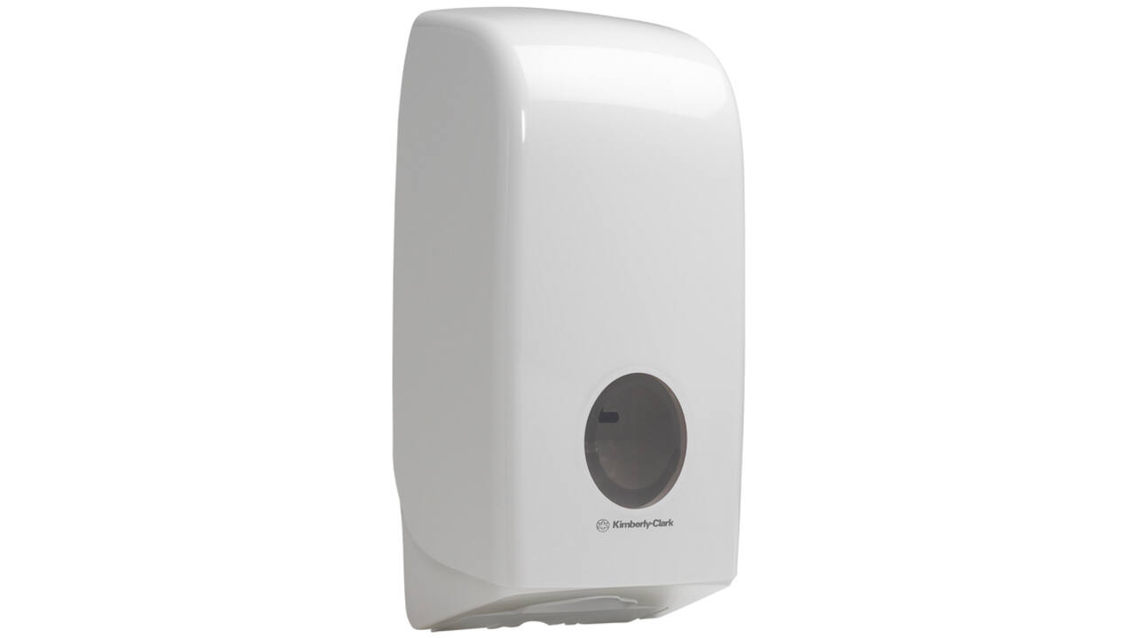 Toiletpapierdispenser Aquarius gevouwen tissue wit 6946