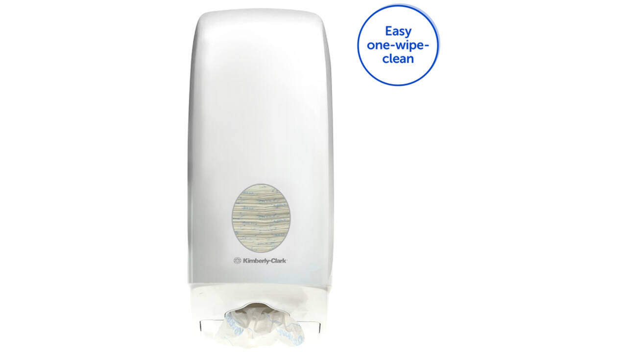 Toiletpapierdispenser Aquarius gevouwen tissue wit 6946