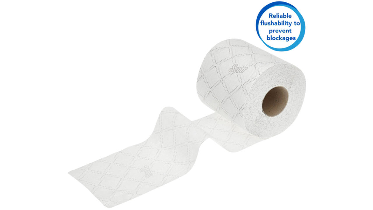 Toiletpapier Scott Essential 2-laags 350 vel wit 8519