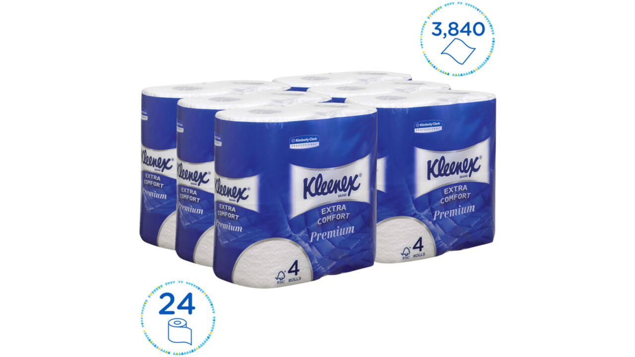 Toiletpapier Kleenex 4-laags 160vel wit 8484