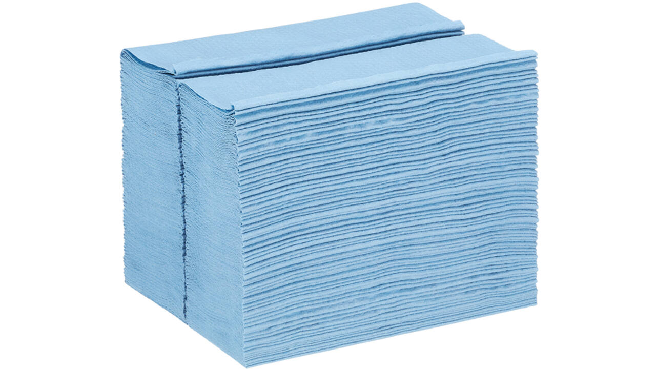 Poetsdoek WypAll X80 PowerClean 28,2x42,70cm 160 vel draagdoos blauw 8294