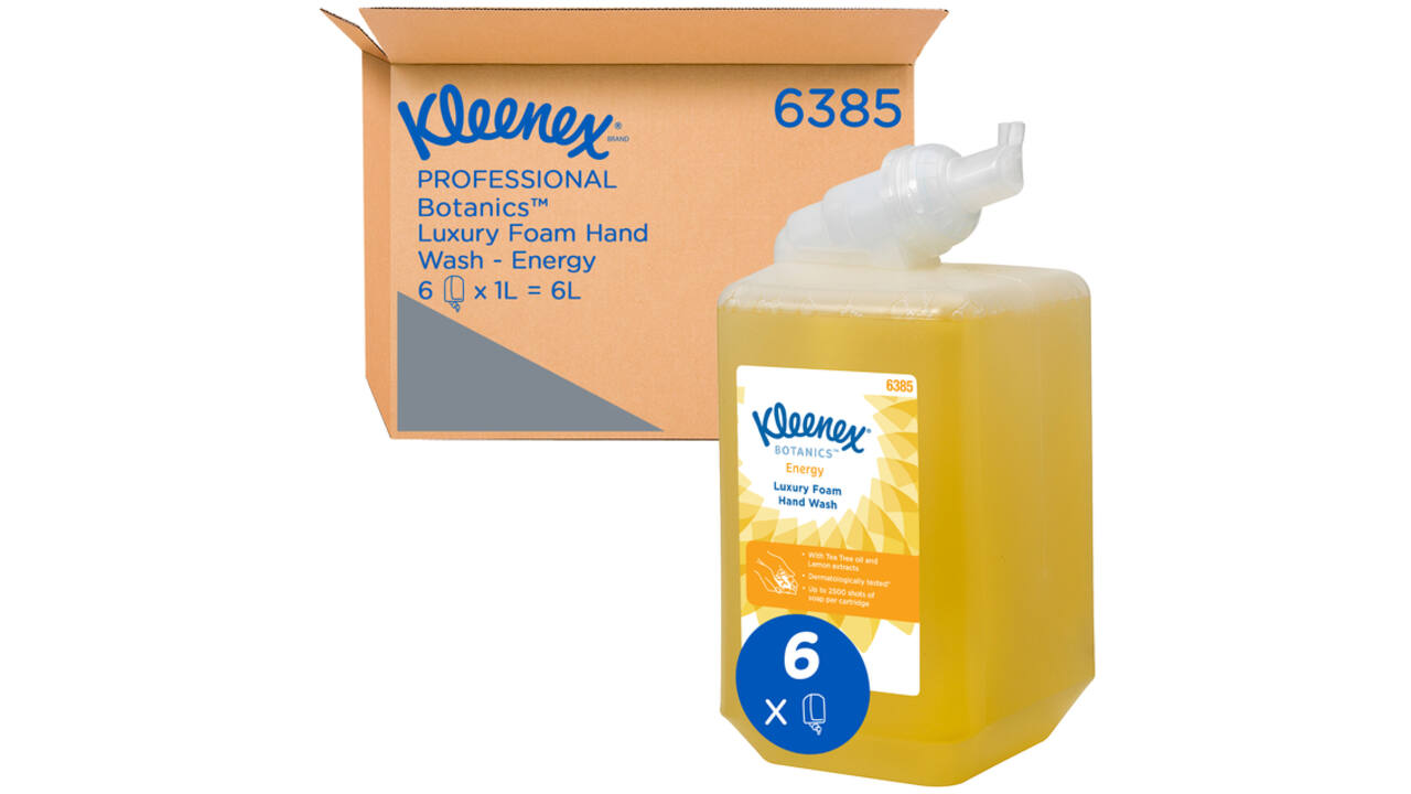 Handzeep Kleenex Botanics Energy schuim luxe 1000ml 6385