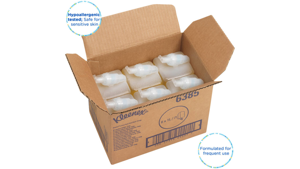 Handzeep Kleenex Botanics Energy schuim luxe 1000ml 6385