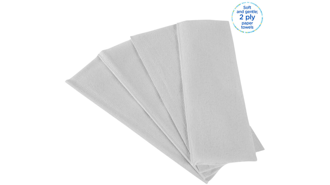 Handdoek Kleenex Ultra i-vouw 2-laags 215x318mm 15x124 vel wit 6778