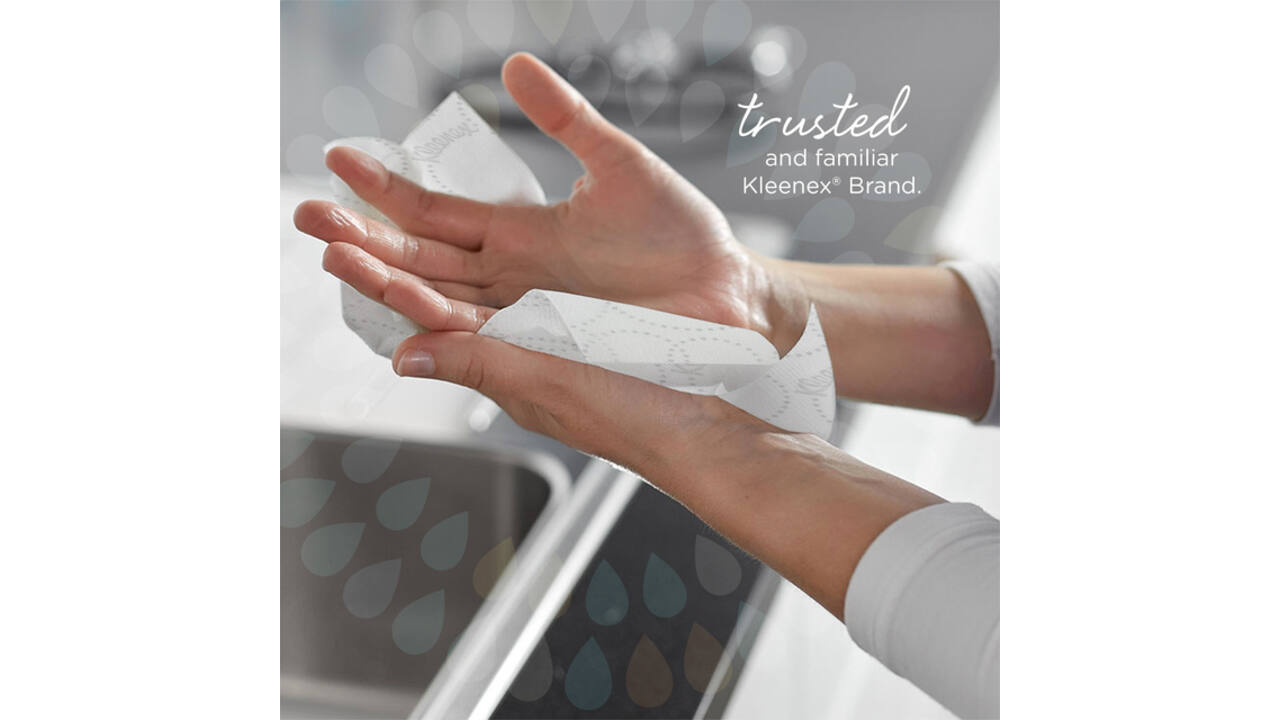 Handdoek Kleenex i-vouw 2-laags 21x21.5cm 15x186stuks wit 6789
