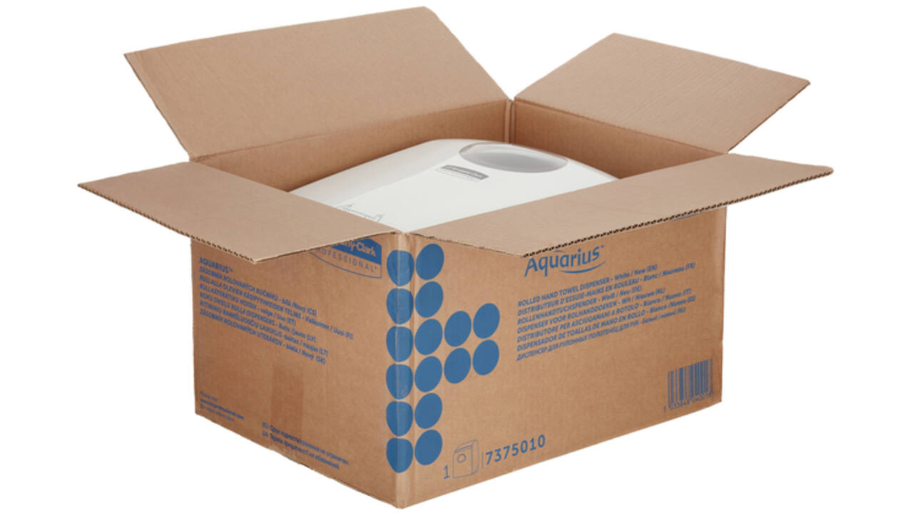 Handdoekroldispenser Aquarius wit 7375