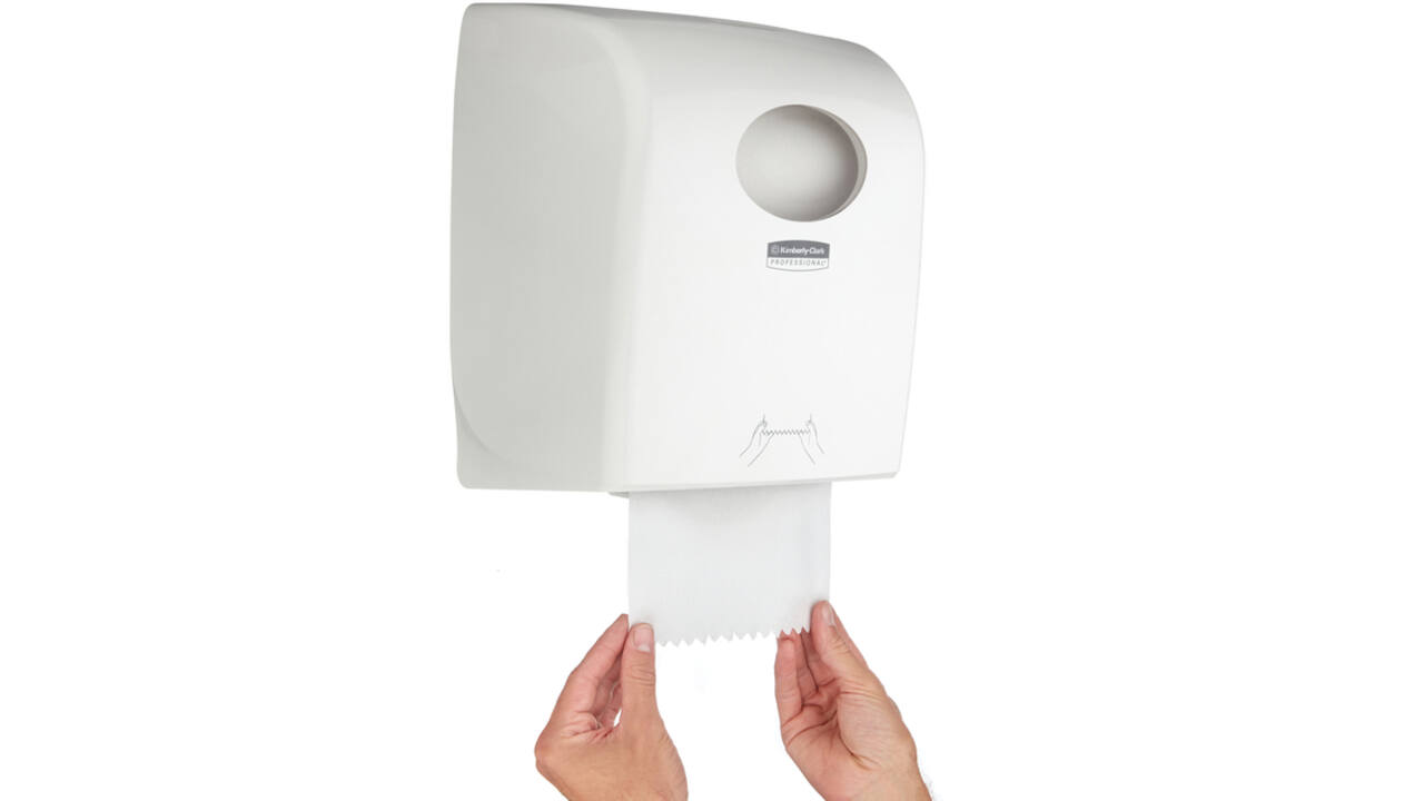Handdoekroldispenser Aquarius wit 7375