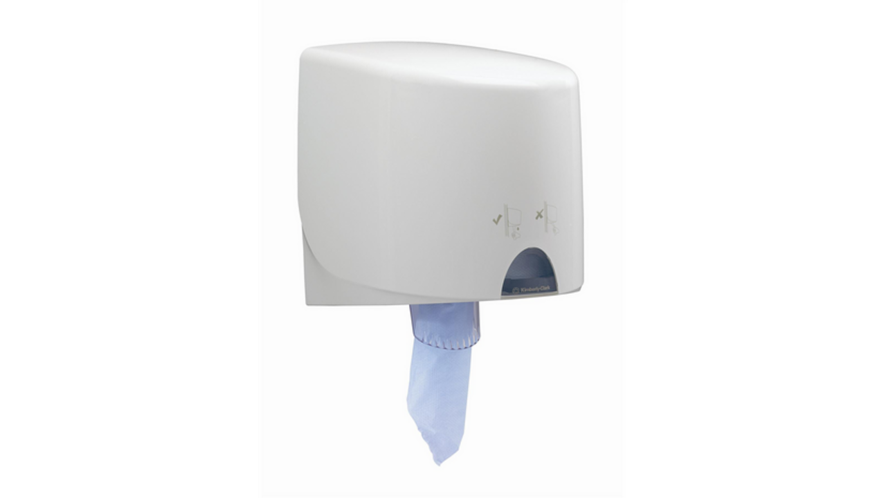 Poetsrol WypAll L10 1-laags 19,5x304m 800vel blauw 7255