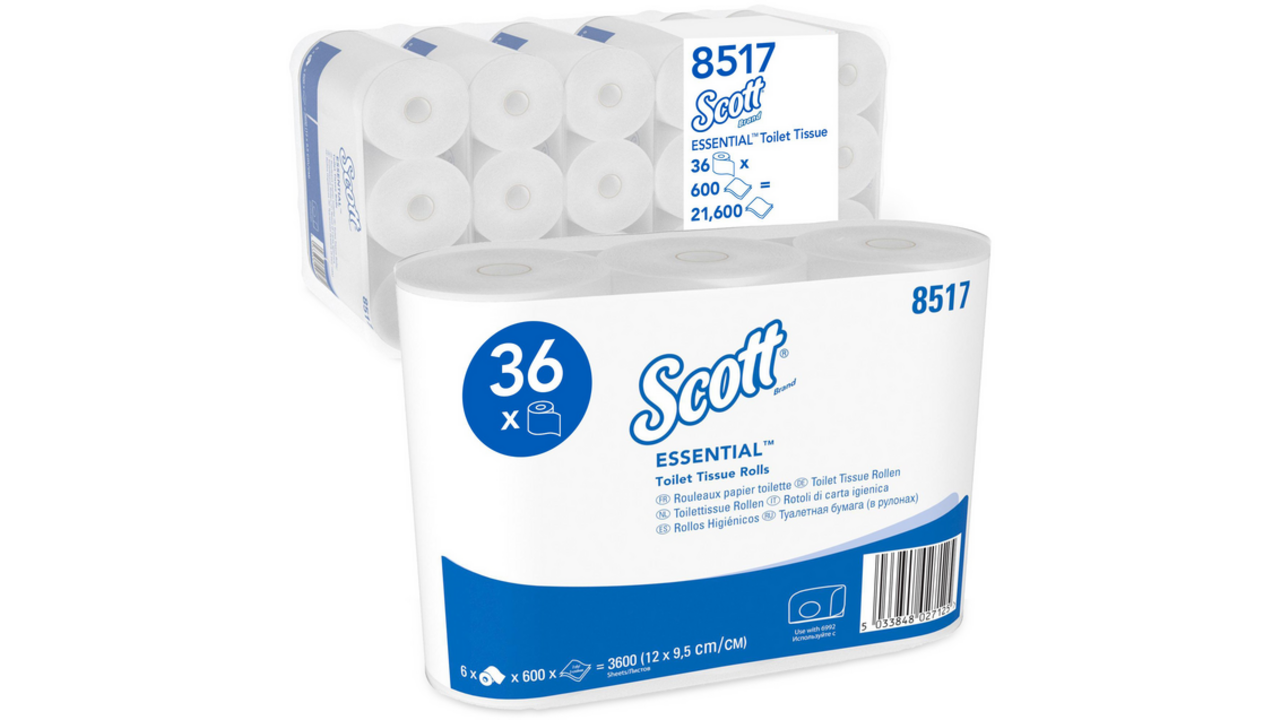 Toiletpapier Scott Essential 2-laags 600vel wit 8517