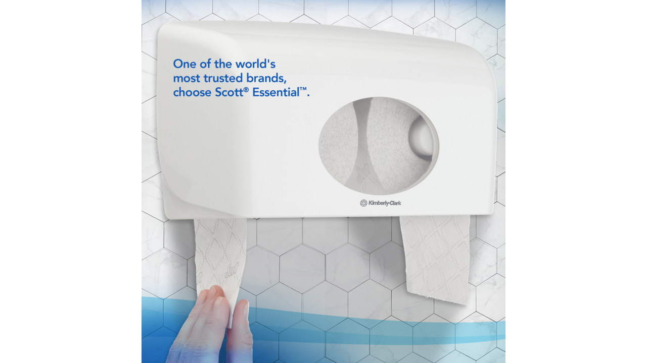Toiletpapier Scott Essential 2-laags 600vel wit 8517