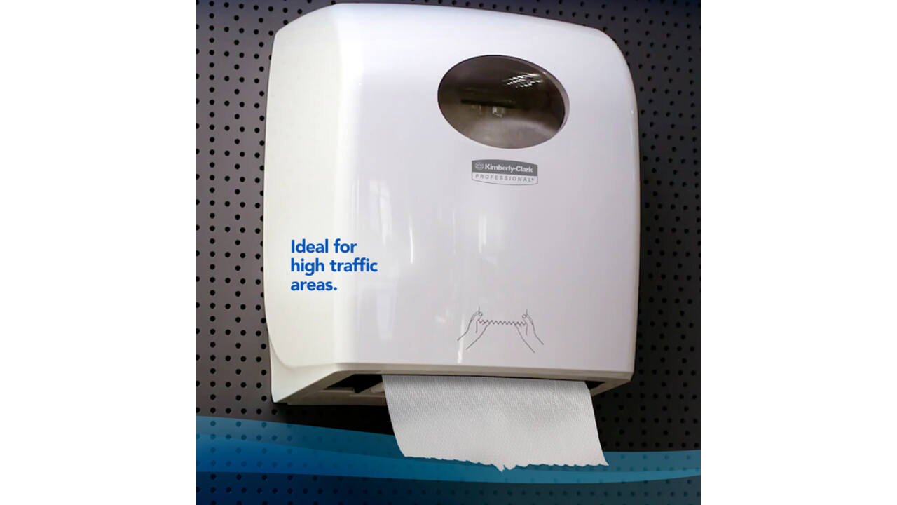 Handdoekrol Scott Slimroll 1-laags 165m wit 6657