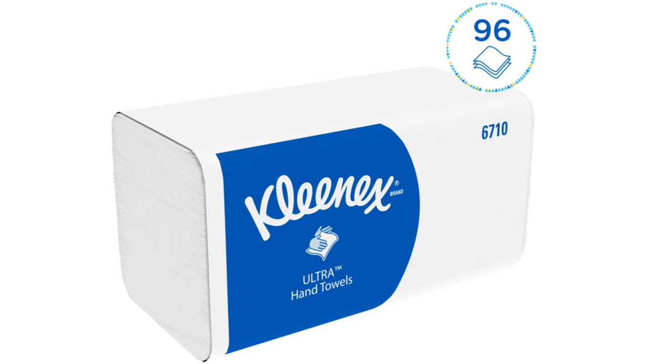 Handdoek Kleenex Ultra i-vouw 3-laags 21,5x31,8cm wit 15x96stuks 6710