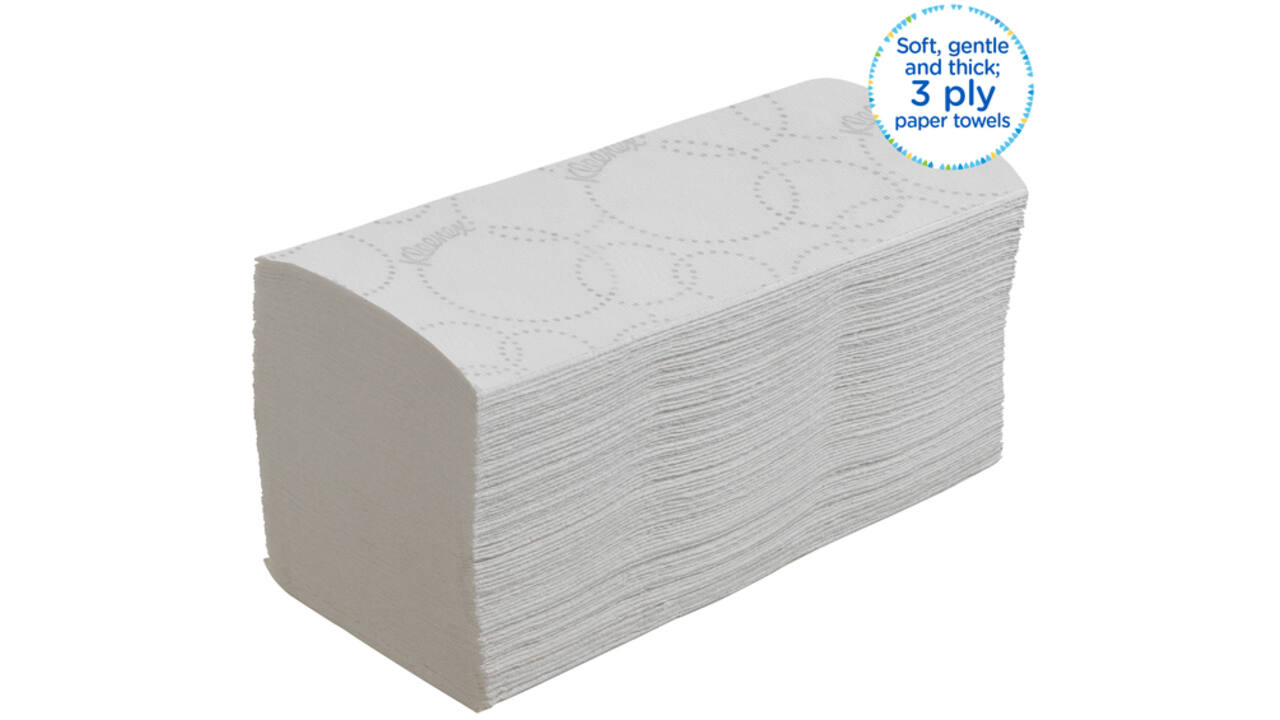 Handdoek Kleenex Ultra i-vouw 3-laags 21,5x31,8cm wit 15x96stuks 6710