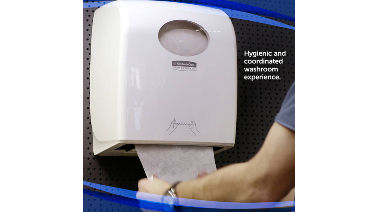 Handdoekroldispenser Aquarius Slimroll wit 7955