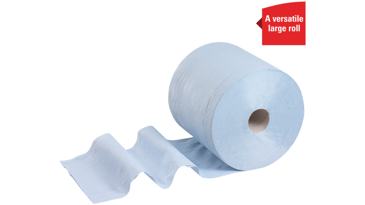 Poetspapier WypAll L20 GeneralClean 2-laags 500 vel blauw 7300