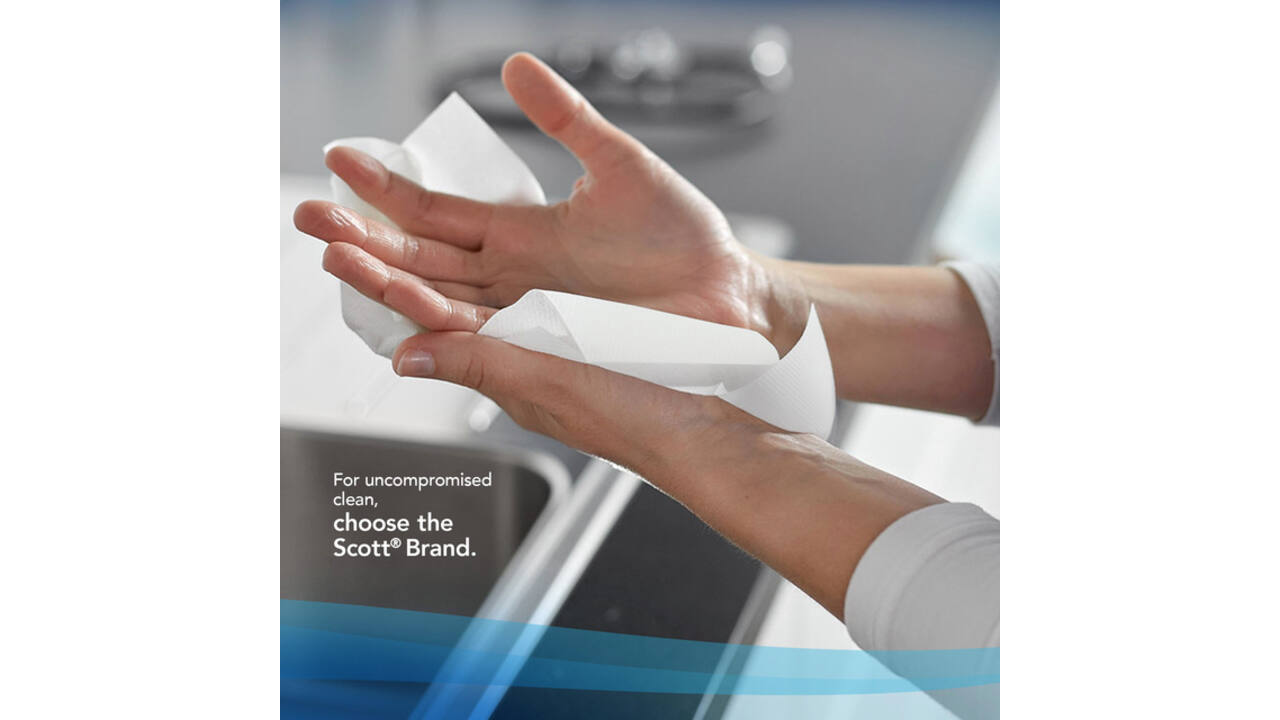Handdoek Scott i-vouw 1-laags 21x20cm wit 15x304stuks 6689