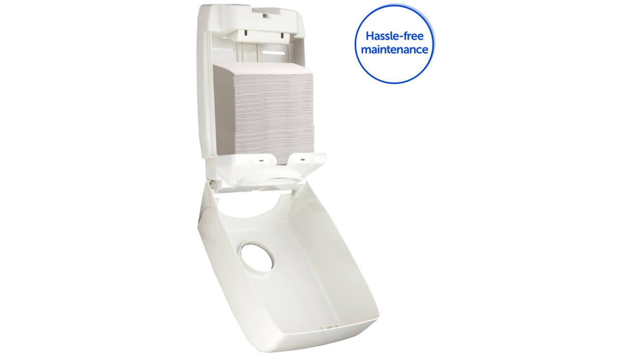 Handdoekdispenser Aquarius voor i-vouw wit 6945