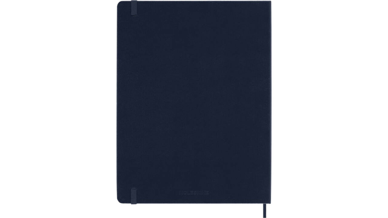 Notitieboek Moleskine XL 190x250mm blanco hard cover sapphire blue