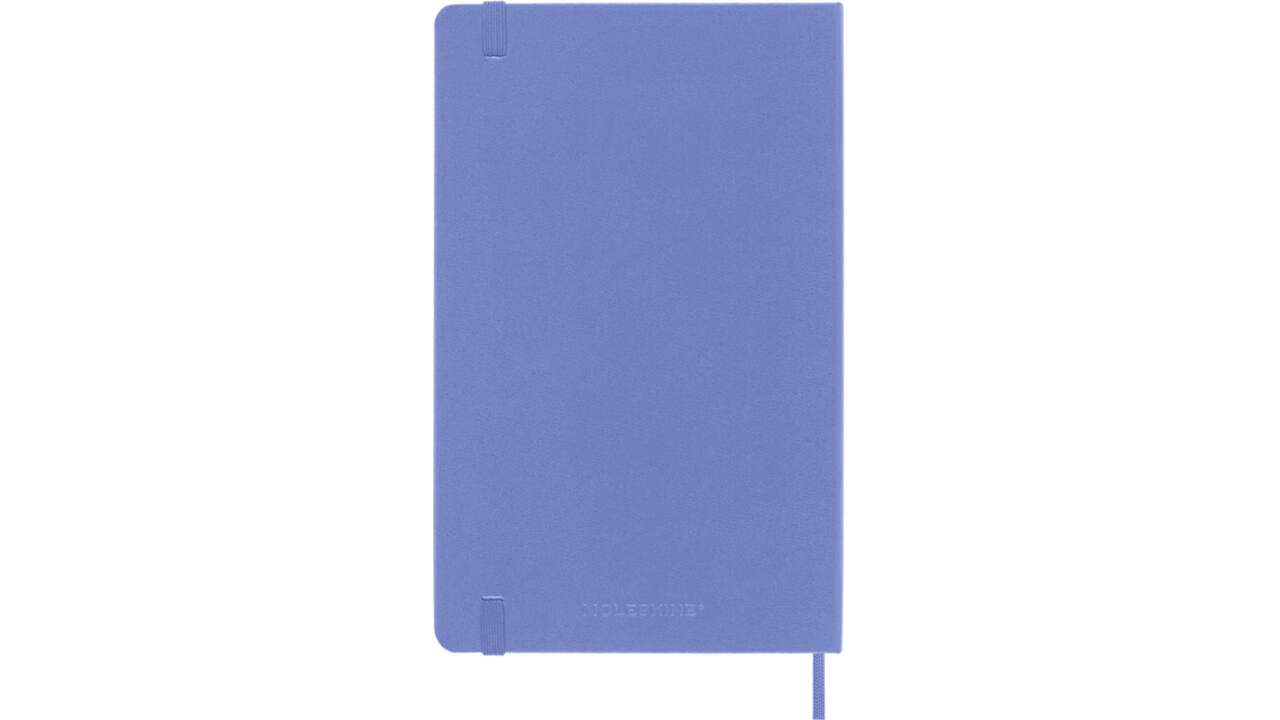 Notitieboek Moleskine large 130x210mm lijn hard cover hydrangea blue
