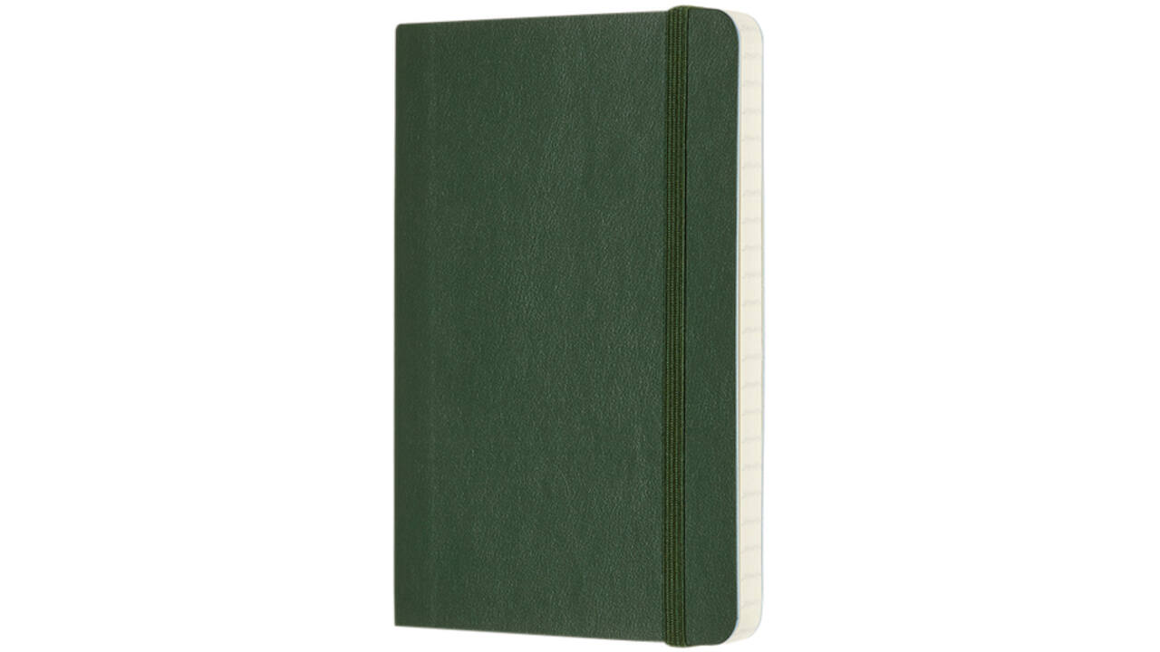 Notitieboek Moleskine pocket 90x140mm lijn soft cover myrtle green