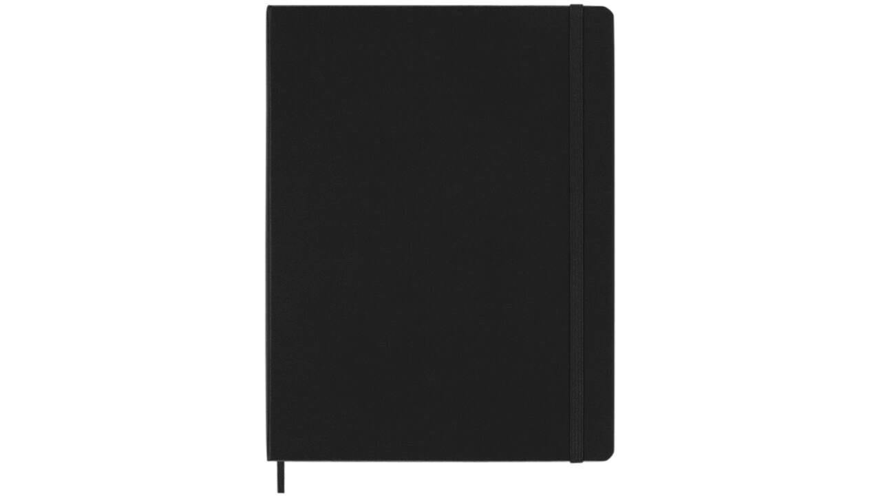 Notitieboek Moleskine XL 190x250mm blanco hard cover zwart