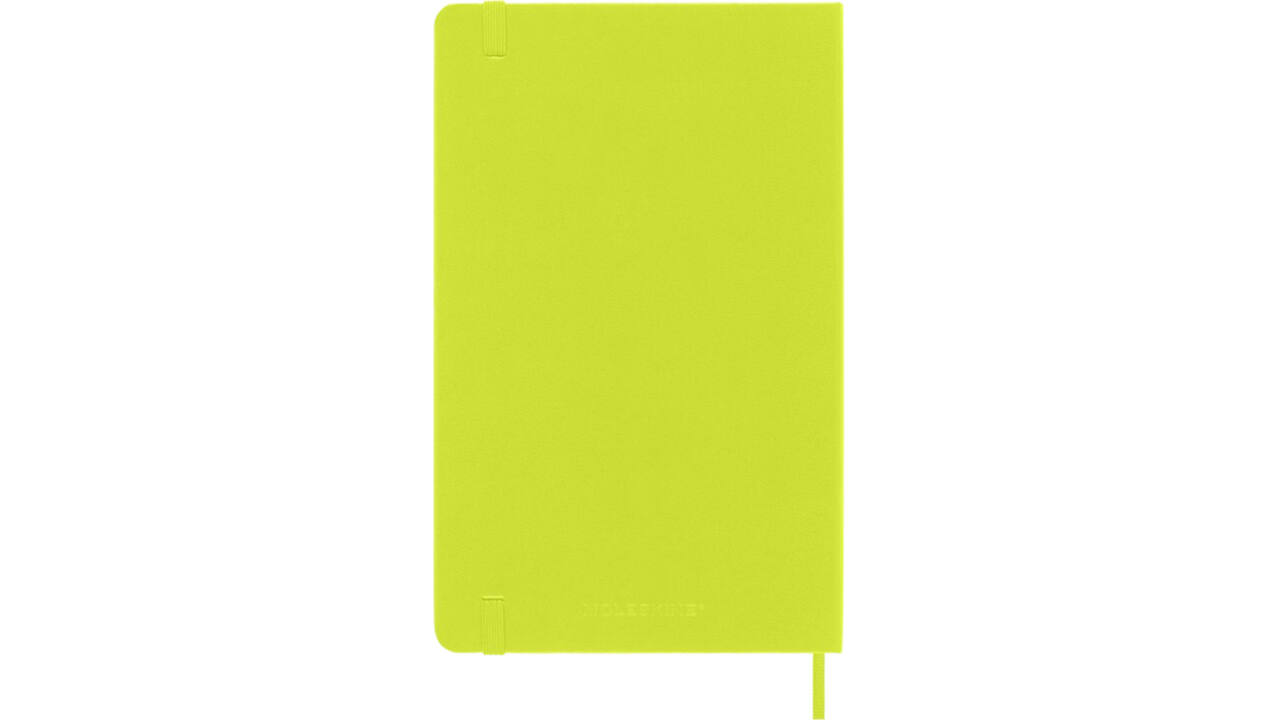 Notitieboek Moleskine large 130x210mm blanco hard cover lemon green