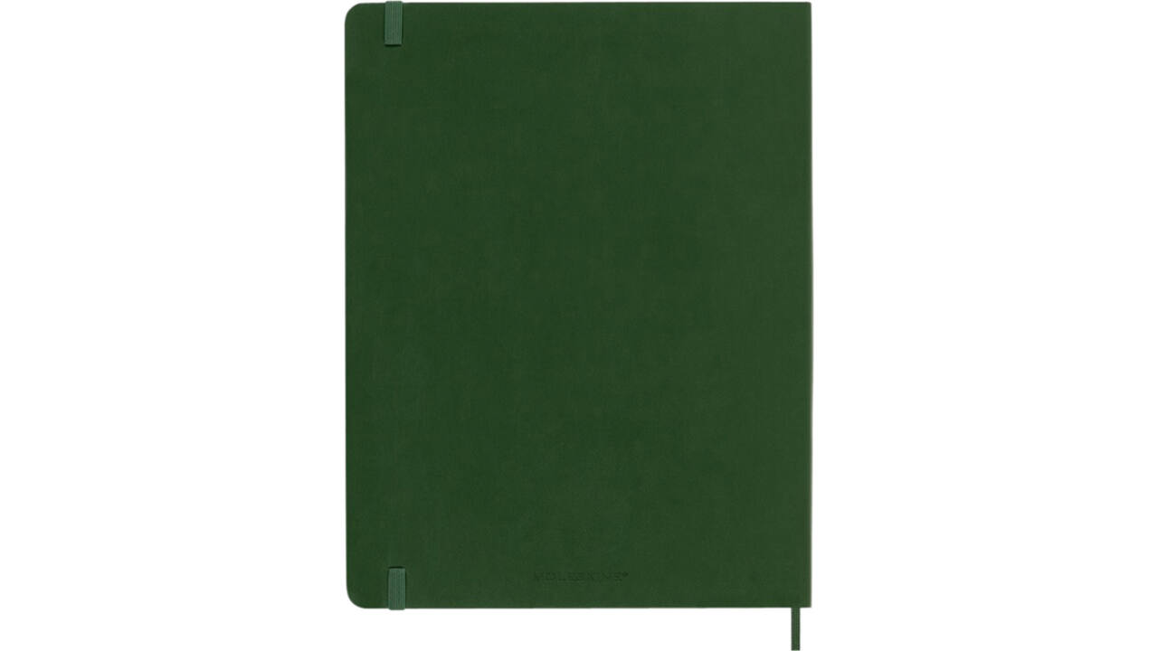 Notitieboek Moleskine XL 190x250mm blanco soft cover myrtle green