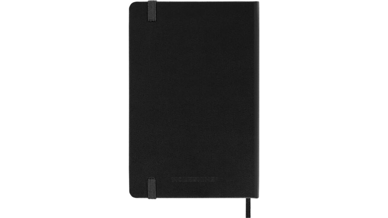 Notitieboek Moleskine pocket 90x140mm ruit 5x5mm hard cover zwart