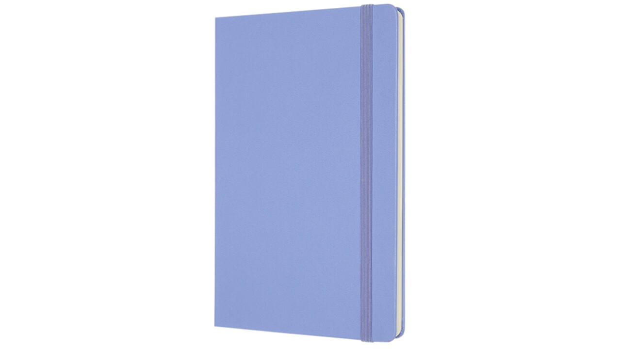 Notitieboek Moleskine large 130x210mm blanco hard cover hydrangea blue