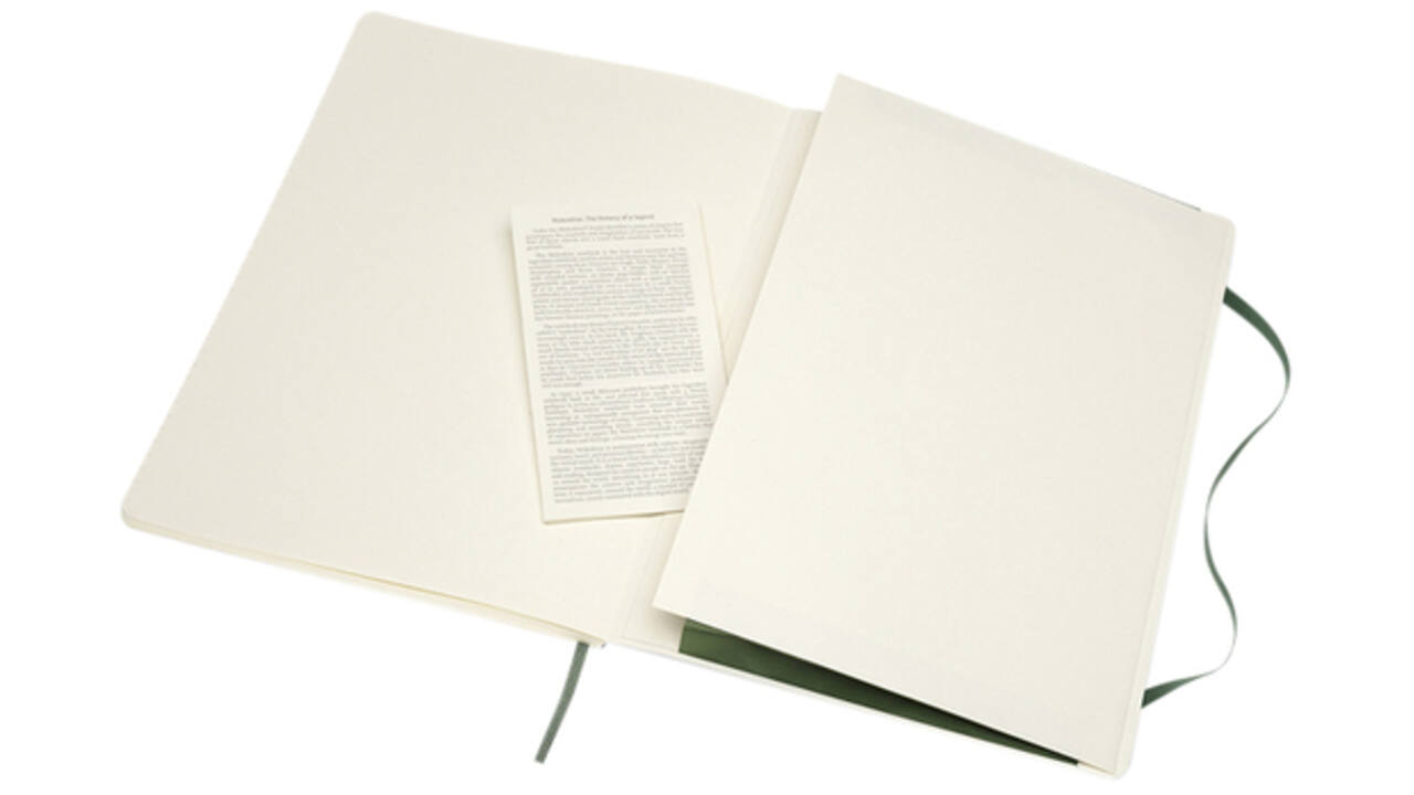 Notitieboek Moleskine XL 190x250mm lijn soft cover myrtle green