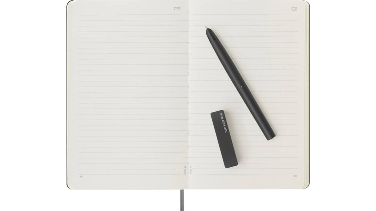 Smart Writing Set Pen Moleskine + Smart notitieboek large 130x210mm lijn zwart