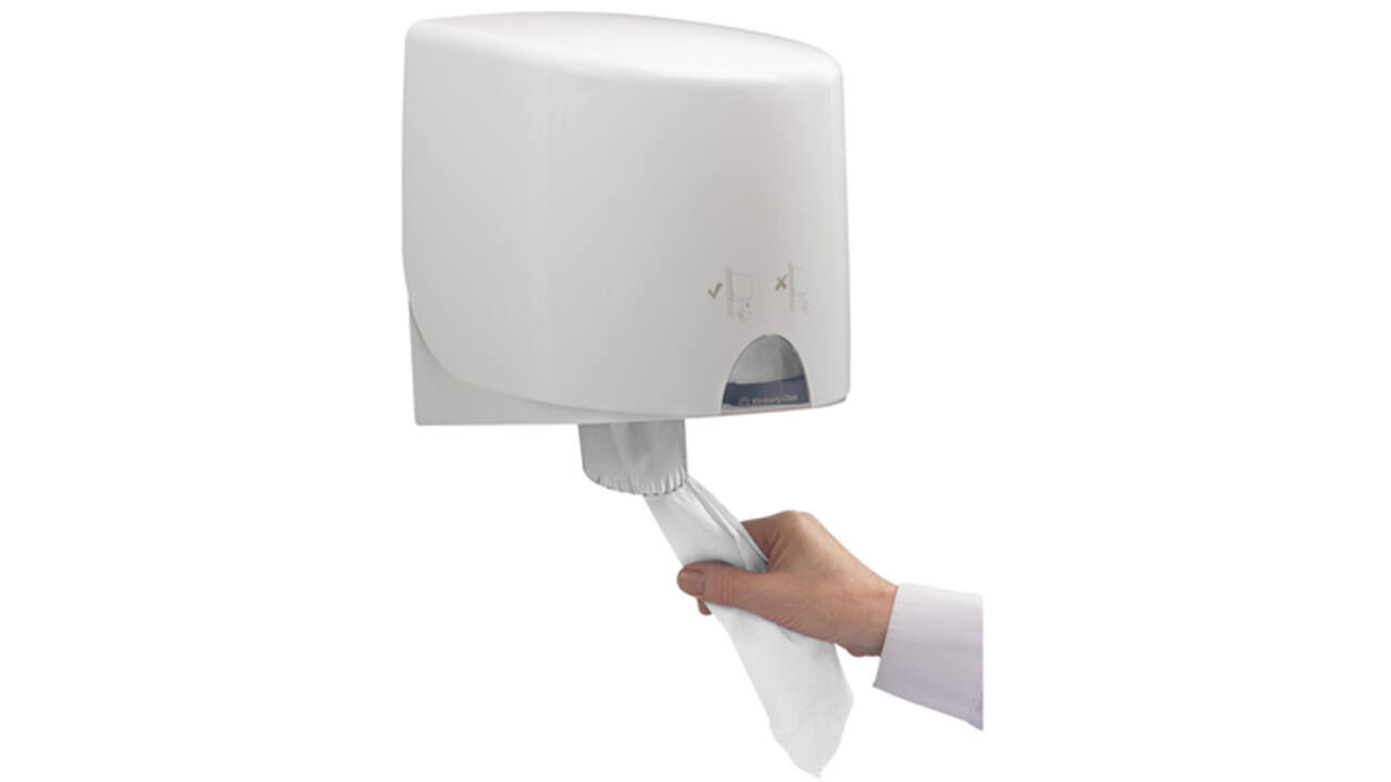 Poetsrol WypAll L10 1-laags 19,5cmx304m 800vel wit 7256