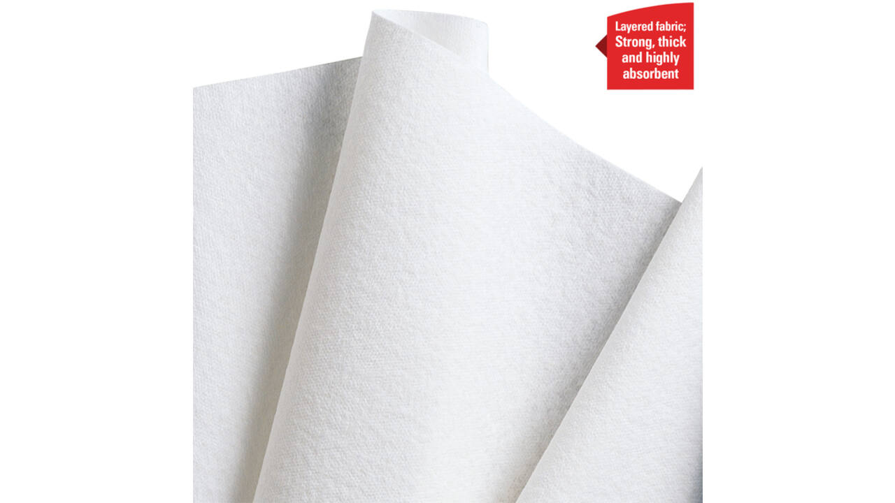 Poetsdoek WypAll L40 1-laags 304x317mm 18x56stuks wit 7471