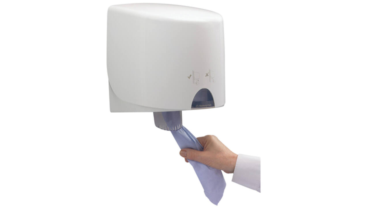 Poetsroldispenser Aquarius centrefeed wit 7017