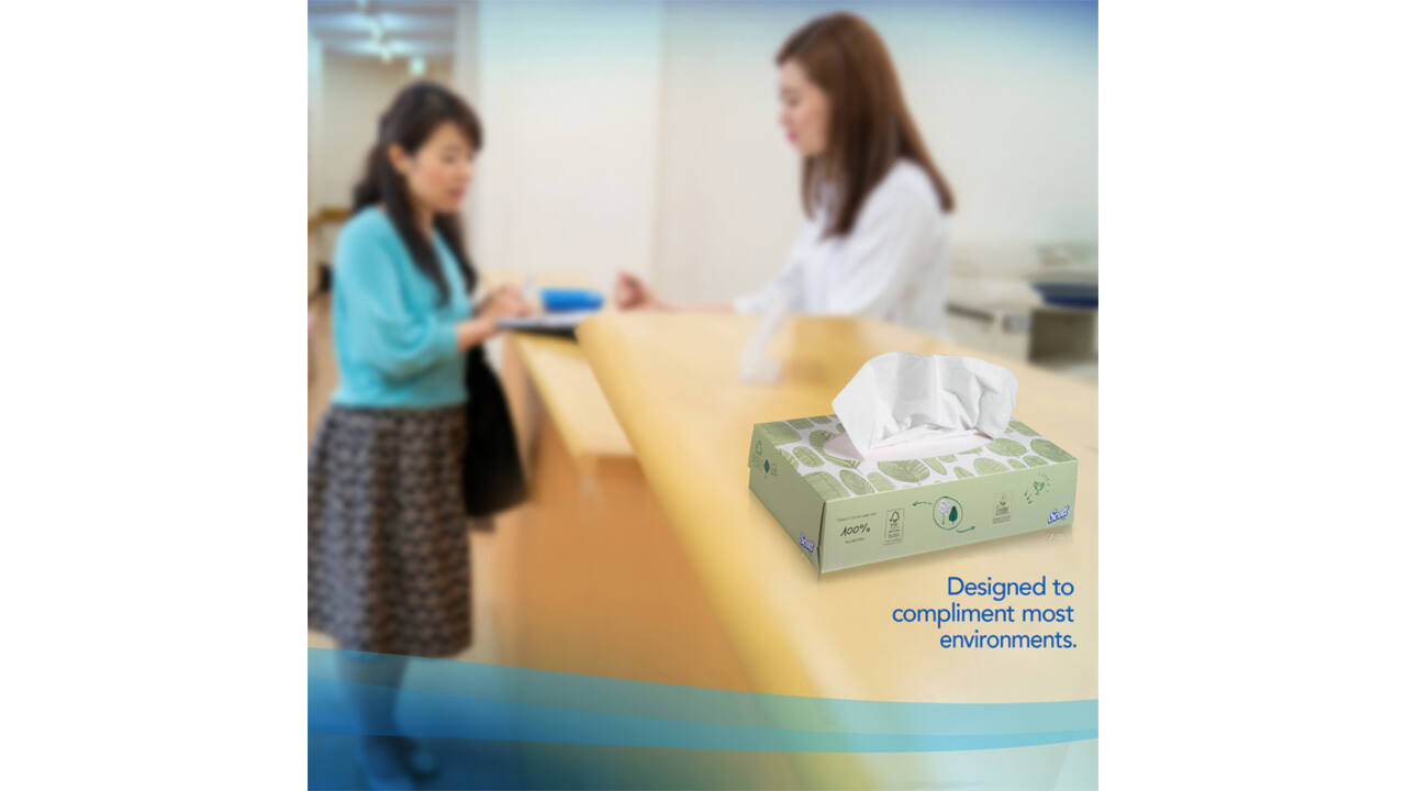 Facial tissues Scott 2-laags standaard 21x100stuks wit 8837